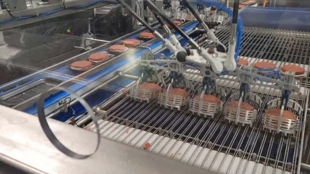 Raw Burger Patty Processing Robots