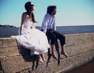 Trash the dress en Colonia del Sacramento, Uruguay