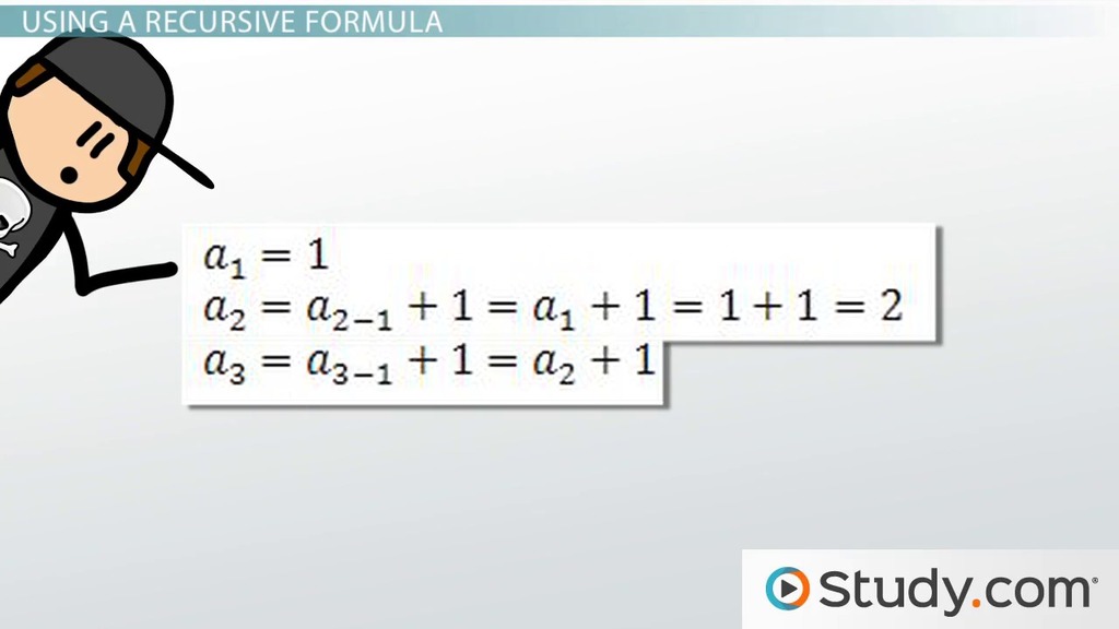 Write a recursive formula for an arithmetic sequence