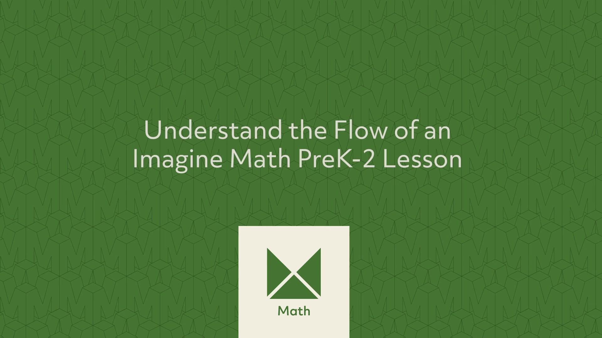Understand the Flow of an Imagine Math PreK-2 Lesson: Student Experience