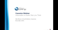 Casewise Webinar - Automation is Easier than you Think