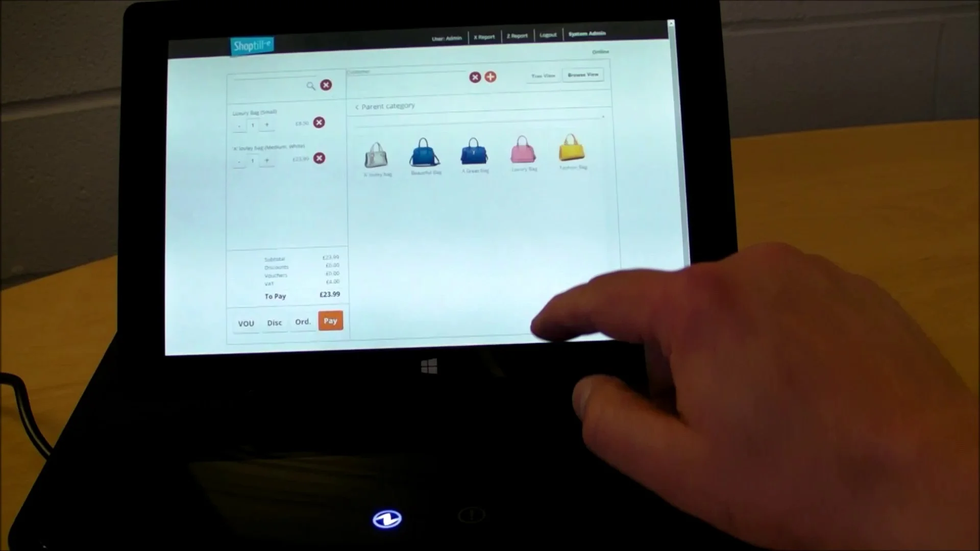 Shoptill E Pos Windows 10 Tablet Star Mpop Cash Drawer With