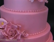 Pink Ombré Wedding Cake | Pink Cake Box