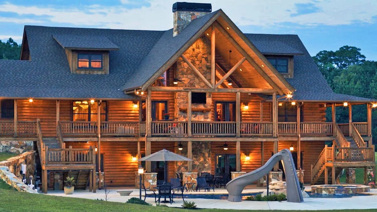 most luxurious log cabin