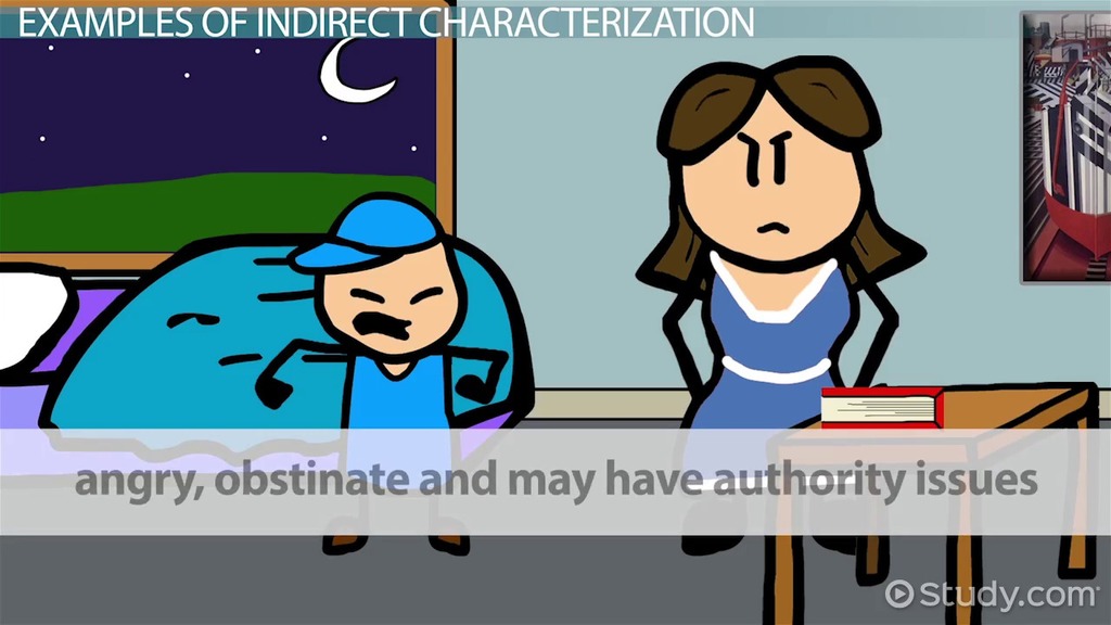 What is the difference between direct and indirect characterization?