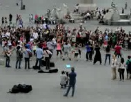 La primera propuesta de matrimonio estilo flash mob en Italia