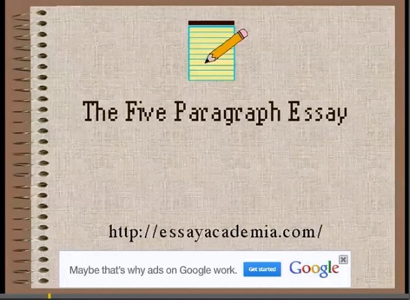 Writing a Five Paragraph Essay