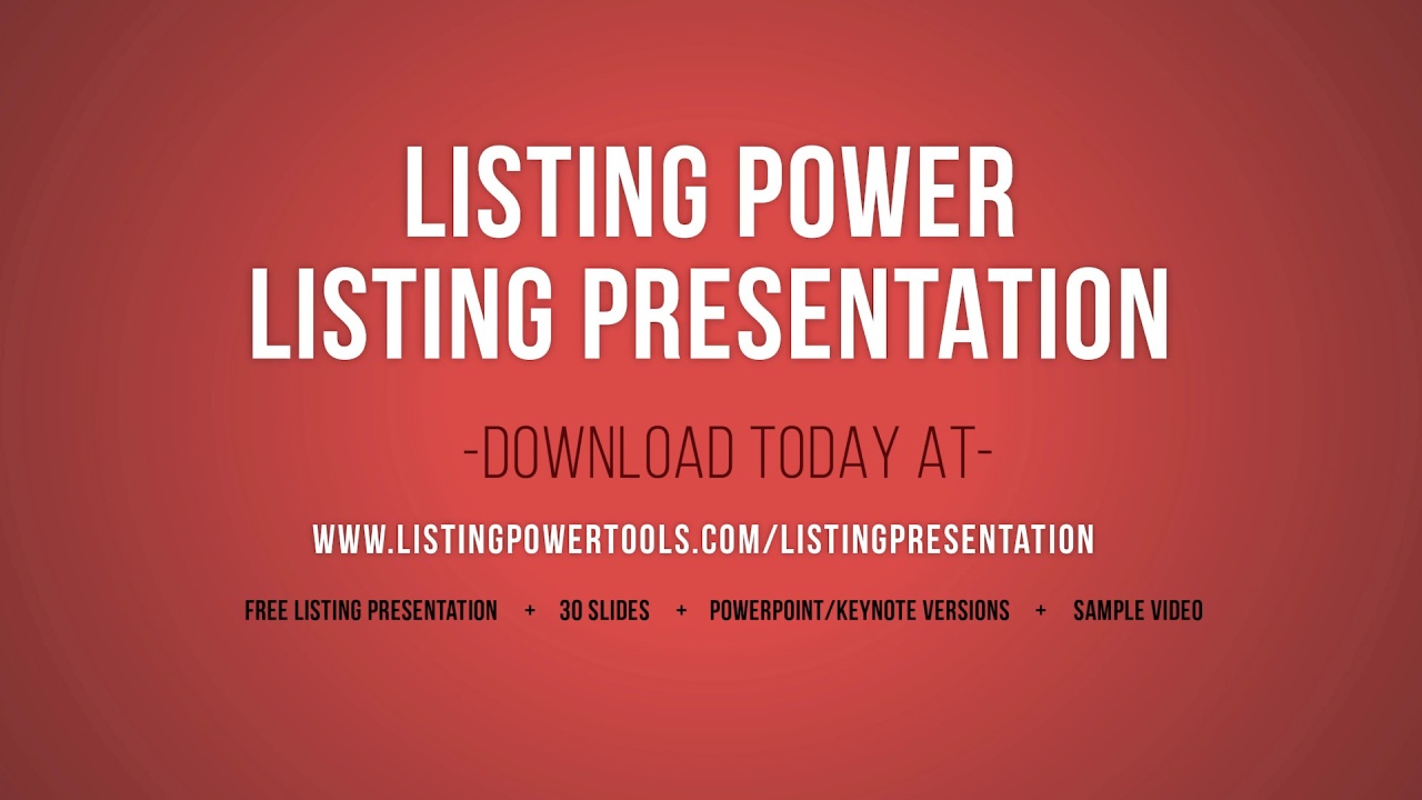 free listing presentation template tutorial listing power tools