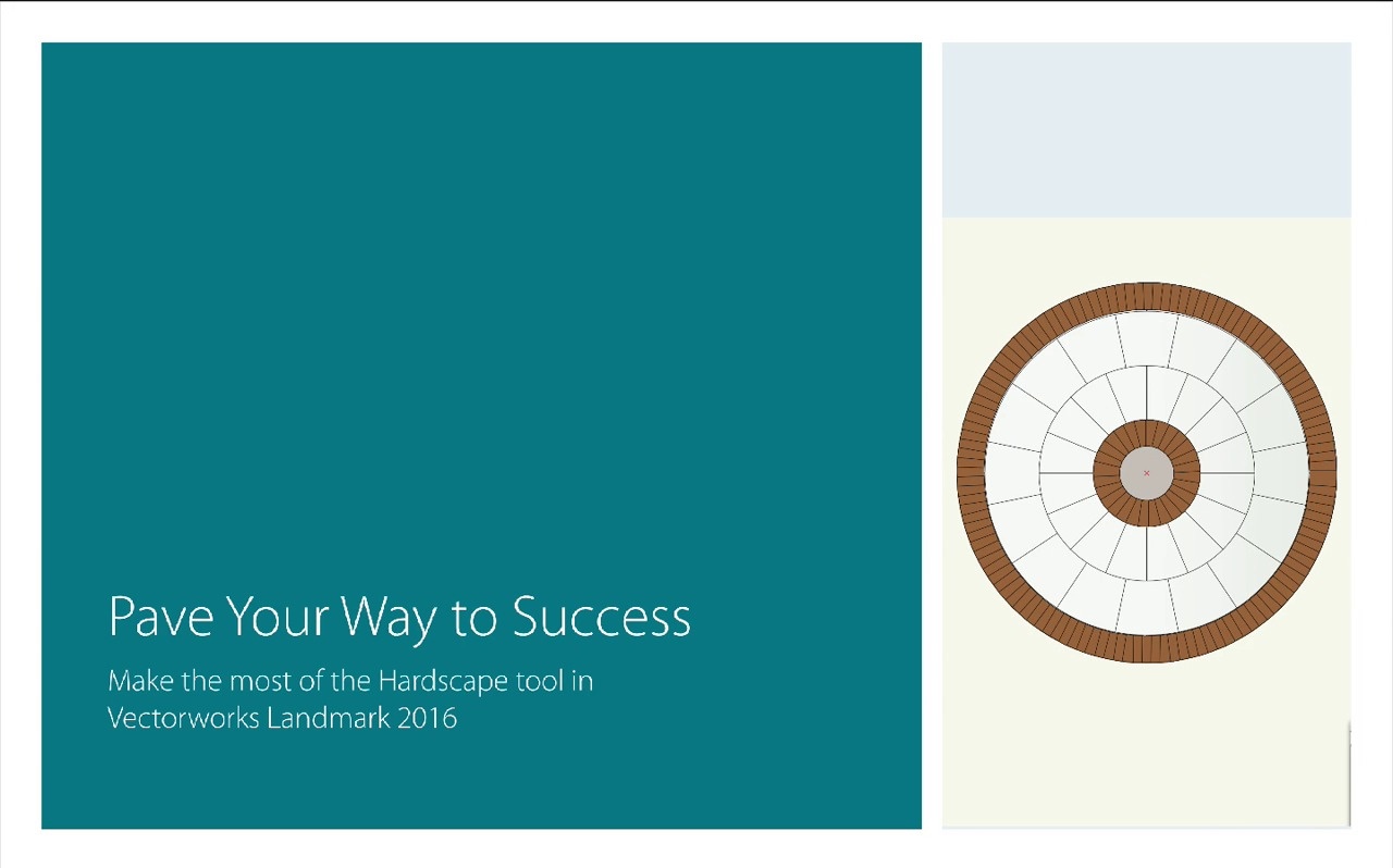 vectorworks webinar on the hardscape tool