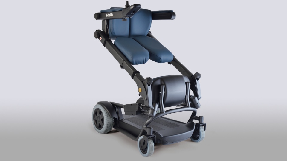 Wistia video thumbnail - Standing Power Wheelchair Features - RideUp Mobility
