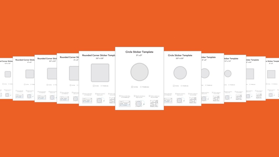 circle sticker templates sticker mule