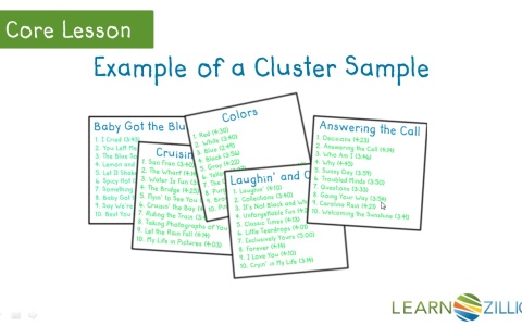 Cluster sampling in research