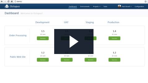 A short video demonstrating Octopus Deploy