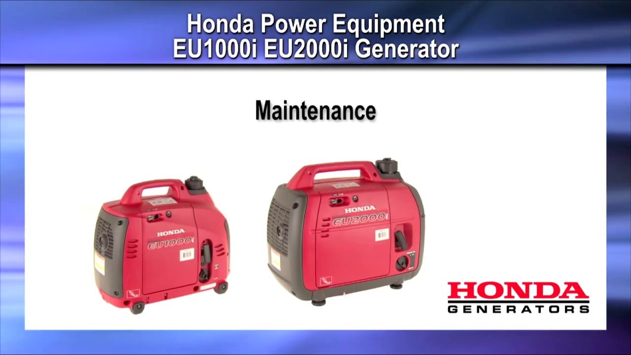 Wistia video thumbnail - EU1- EU2000i Maintenance - Honda Generators