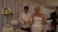 Wedding cake cutting blooper
