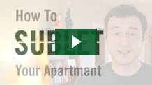 How to Sublet Your Apartment