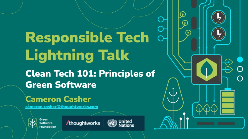 01 - Clean Tech 101 Green Software Principles